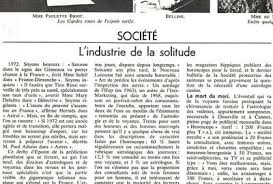 Concernant le sujet, qui connaît une bonne voyante en suisse? 1972 Voyance L Industrie De La Solitude L Express