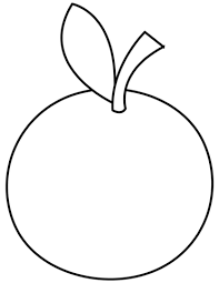 Basic Orange Coloring Page Coloring Pages Fruit Coloring Pages Apple Coloring Pages