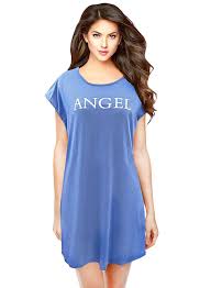 Womens Short Sleeve Nightgown Sleepshirt Letter Print Keyhole Back Sleep Tees Shirt Sleepwear Blue C9189tnohdl Night Shirts For Women Women Clothes Sale Night Gown