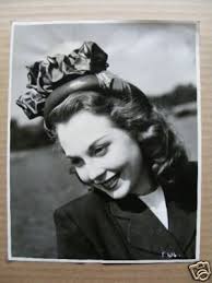 Hazel Court original fashion portrait photo 1940's Rank