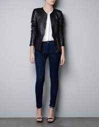 Leather Jacket With Frill At The Waist Leather Jackets Women Peplum Leather Jacket Collarless Leather Jacket