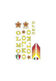 O & l letters are 23 mm wide; Aufkleber Olmo
