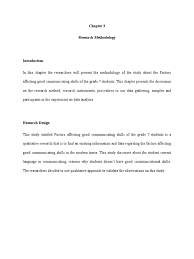 It particularly focuses on the human elements of the natural and social sciences. Chapter 3 Methodology Of The Study Qualitative Research Epistemology