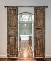 Create a unified master suite. Entry To Master Bathroom I Love The Idea Of Using Old Barn Doors In The Home Barn Door Designs Old Barn Doors Interior Barn Doors