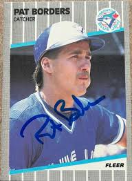 Pat Borders Autographed 1989 Fleer #227 Rookie Card