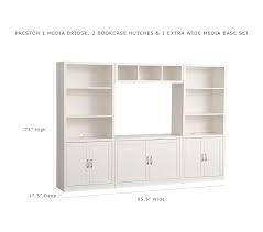 This deluxe wall system is an elegant solution for a complete media system. Preston Media Wall System Playroom Storage Pottery Barn Kids