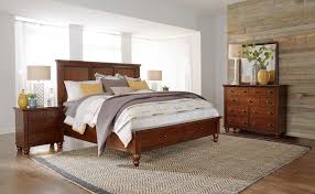 Cambridge Flat Panel Storage Bedroom Set Brown Cherry Bedroom Sets Hudson Furniture Bedroom Panel