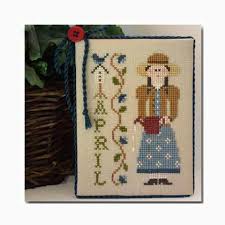 Find patterns for kids, adults, and home. Calendar Girls April From Little House Needleworks Cross Stitch Charts Cross Stitch Charts Casa Cenina