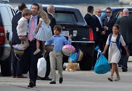 Loves his children so much that he doesn't actually look at them all day. The Life Of Donald Trump Jr The President S Eldest Son In Photos