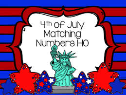 4th Of July Matching Numbers 1 10 4th Of July Math Manipulatives American History Lessons