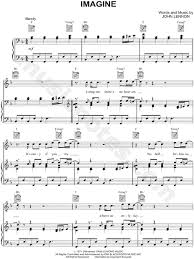 This is free piano sheet music for imagine , john lennon provided by google.com. John Lennon Imagine Sheet Music In F Major Transposable Download Print Sheet Music Imagine John Lennon Music