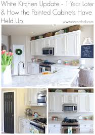 a white kitchen update 1 year later