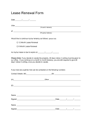 There is no standard form of tenancy agreement. 36 Best Lease Renewal Letters Forms Word Pdf á… Templatelab