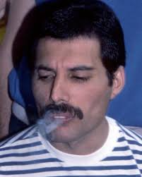 Freddie at a Queen Press Conference