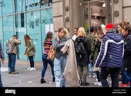 Shoppers Outside The Rag Bone Sample Sale In The Nomad Neighborhood Of New York On Tuesday May 14 2019 A C Richard B Levine Stock Photo Alamy