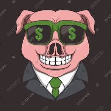 Pig Eyeglasses Dollar Vector Illustration Agree Animal Approval Png And Vector With Transparent Background For Free Download Business Cartoons Vector Illustration Illustration