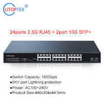 24-Port 2.5g 12 Mgig Network Fiber Switch with 2port 10g SFP+ Uplink 2.5g  Switch OEM Factory