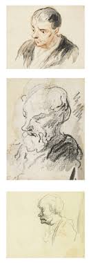 Voir plus d'idées sur le thème buste, dessin anatomie, sculpture homme. Daumier Honore Trois Dessins I Tete D Homme Ii Buste D Homme Iii Tete En Profil Mutualart