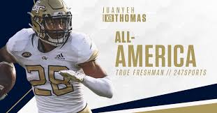 Thomas Named True Freshman All American Football Georgia