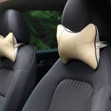 2017 High Quality 1pc Hole Digging Breathable Auto Waist Cushion Seat Head Neck Rest Pad Car Headrest Pillow Neck Pillow Travel Car Seat Headrest Head And Neck
