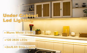 Amazon Com Wobsion Under Counter Lights For Kitchen Under Cabinet Lights Plug In Under Kitchen Cabinet Lighting Flexible Led Strip Lights For Kitchen Pantry Desk Shelf 2700k Warm White 6 6 Feet Diy Tape Light Home Improvement