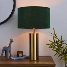 Black And Gold Lampshade Dunelm Nesa Gold Table Lamp In 2020 Table Lamps Living Room Table Lamps For Bedroom Table Lamp Design