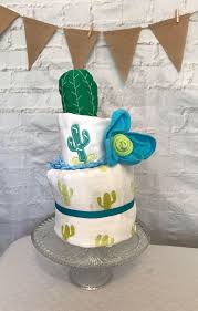 How To Make A Diaper Cake For Baby Shower Cactus Baby Shower Cactus Diaper Cake Southwest Baby Cactus Etsy Southwest Baby Shower Baby Diaper Cake Southwest Baby