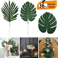 Maybe you would like to learn more about one of these? Dragang 36 Pcs 3 Kinds Artificial Palm Leaves Big Leaf Decoration Faux Tropical Monstera Leaves Hawaiian Luau Party Jungle Beach Theme Decorations For Table Decoration Walmart Canada