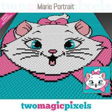 Marie Portrait Crochet Graph C2c Mini C2c Sc Hdc Dc Tss Cross Stitch Pdf Download No Counts Instructions