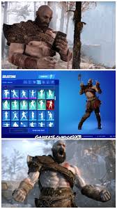We have high quality images available of this skin on our site. Kratos Reaction Seeing Himself Doing A Dance In Fortnite 9gag
