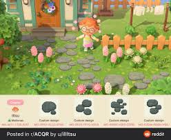 Acnh Creator Stone Path In 2020 New Animal Crossing Animal Crossing Animal Crossing Qr