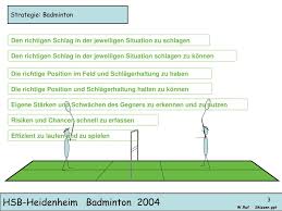 An additional four marks may be made inside each sideline for singles of the right service court, 1 feet 9 inches and 3 feet 3 inches from the back boundry line. Ppt Strategie Federball Powerpoint Presentation Free Download Id 4807532