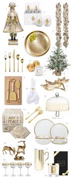 To the right of the plate, the knife for the first course is the farthest to the right. Round Up Gold Christmas Table Decor Hey Djangles