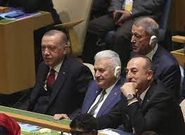 Kendisini düşünen insan bu kadar yaptırım koymaz. Recep Tayyip Erdogan President Of Turkey And Mevlut Cavusoglu Minister Of Foreign Affairs Of Turkey