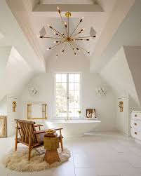 Residential designer michael maines explains how to design a bathroom in a space with a sloped ceiling. 15 Attics Turned Into Breathtaking Bathrooms