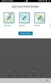The screen displays a white nook symbol in a green circle near the lower left corner of the screen. 4 Creating And Using Profiles Nook Hd The Missing Manual 2nd Edition Book