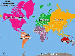 Sleak Printable Map Of The 7 Different Continents All Labelled With Their Names In Full Printable Maps South America Map World Map Printable