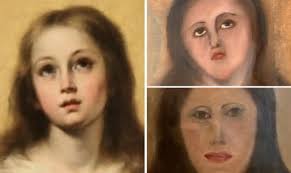 Después del 'Ecce Homo', la 'Inmaculada Concepción' recibe un makeover  caótico