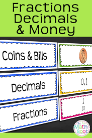 Decimals Place Value Fractions And Money Place Value