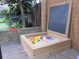 Sandbox W Blackboard Lid Kinderfreundlicher Garten Sandkasten Garten Sandkasten