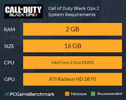 Call Of Duty Black Ops 2 System Requirements Can I Run It Pcgamebenchmark