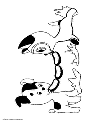 Children of all ages adore puppies. Dog And Cat Coloring Pages Free Printable Pictures