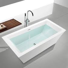 Freestanding bathtubs are finished on all sides and can stand alone without attachment. Vanity Art Strasbourg 59 In Acrylic Flatbottom Freestanding Bathtub In White Va6817 The Home Depot Free Standing Bath Tub Soaking Bathtubs Luxury Tub