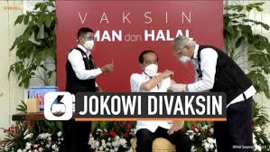 Semoga sehat, sabar, dan sukses memimpin bangsa indonesia, tulis tak lupa, cak imin menyertakan foto jokowi saat foto bersama jajaran dpp pkb di depan istana. Video Detik Detik Presiden Jokowi Disuntik Vaksin Covid 19 Sinovac News Liputan6 Com
