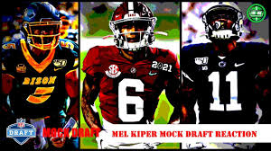 And in mel kiper jr.'s latest mock draft, he has them addressing both needs with their first two picks. Mel Kiper Mock Draft 4 0 Reaction Top 10 Picks 2021 Nfl Draft Youtube