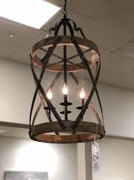 Kennedy 37 Wood Metal Chandelier Entryway Light Fixtures Farmhouse Light Fixtures Wood And Metal Chandelier