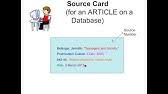 Shop our favorite brands like kate spade ny and rifle paper co. How To Make A Source Card For An Internet Source Ms R Ward Youtube