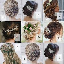 Liebe Braut Heute Mal Ein Paar Brautfrisuren Was Gefallt Euch Am Besten Mit Blumenschmuck Brautfrisur Brautkleid Freudent Brautladen Braut Brautkleid
