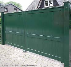 Grunes Holz Gartentor Hohe 220 Cm Breite 420 Cm Grun Lackiertes Hartholz 25 Jahre Garantie Gartentore Gartentor Blickdicht Holztor