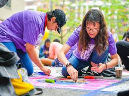 Scad Sidewalk Arts Festival Creates A Colourful Splash In Hong Kong Sidewalk Art Art Festival Street Art